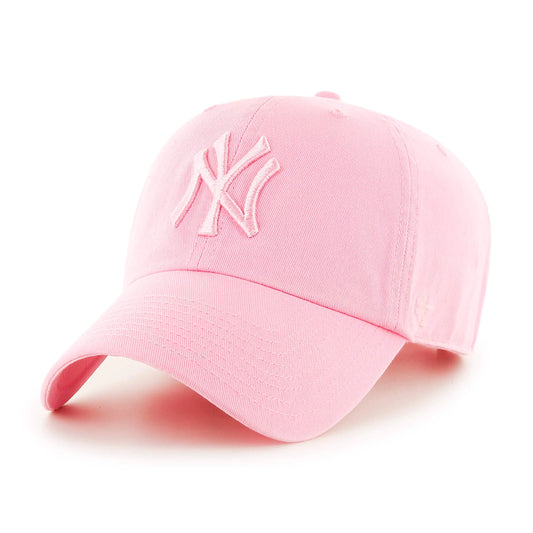 47 MLB Yankees Pink Curved Cap - Men's One Size - FLIPEEKS
