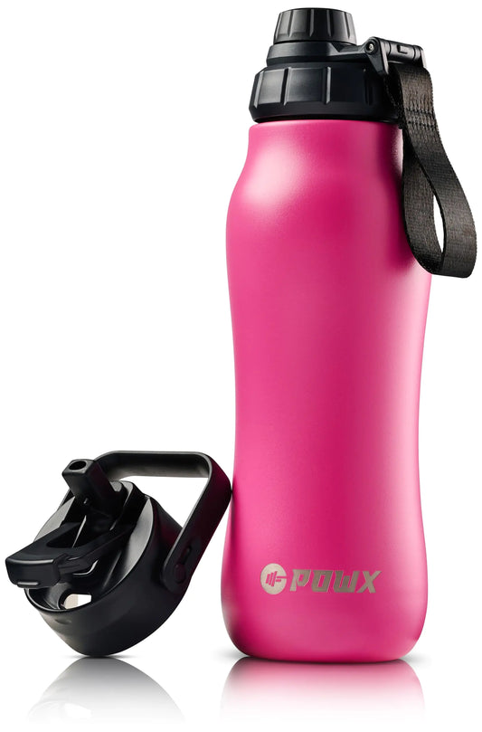 24 Oz Insulated Sports Flask – Magenta Pink by PowX - FLIPEEKS